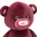 Fluffy a burgundy színű plüss maci 22 cm Orange Toys