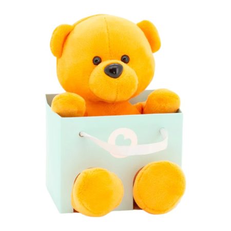 Surprise the Bear - Plüss mackó ajándék tasakban - Orange Toys - narancssárga