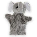 Plüss kézibáb gyerekeknek - elefánt