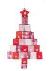 Textil Adventi Naptár - karácsonyfa alakú