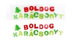 Boldog karácsonyt ablakzselé felirat