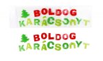 Boldog karácsonyt ablakzselé felirat