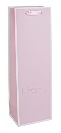 Boros tasak rózsaszín - Only for you - felirattal 12x36 cm