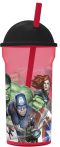 Avengers műanyag szívószálas pohár 4,6 dl