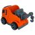 Játék lendkerekes teherautó 11x5,5 cm - narancssárga vontató