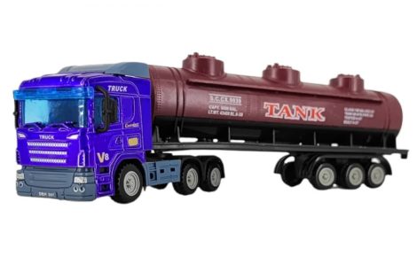 Játék kamion tanker pótkocsival 1:64