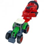 Játék traktor aratógépes pótkocsival 1:72