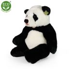 Plüss panda ülő 46 cm - környezetbarát