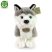 Plüss Husky kutya álló 23 cm - környezetbarát
