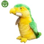 Plüss papagáj 15 cm - sárga - környezetbarát
