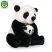 Plüss panda kölyökkel 27 cm - környezetbarát