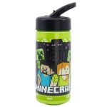   Minecraft kulacs Lezárható szívószállal 410 ml BPA mentes