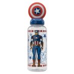 Avangers kulacs 3D figurás kupakkal 560 ml BPA mentes