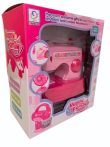 Elemes mini rózsaszín varrógép kislányoknak