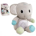   Plüss elefánt csillagos vetítő zenélő alvós játék Funmuch Baby Toys