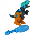 Csavarozható játék dinoszaurusz kék