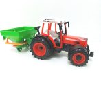 Játék traktor műtrágyaszóróval több színben