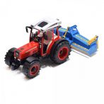  Játék traktor talaj előkészítő vontatmánnyal több színben