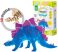 DIY 3D Fa Puzzle és gyurma szett Stegosaurus dinos játék