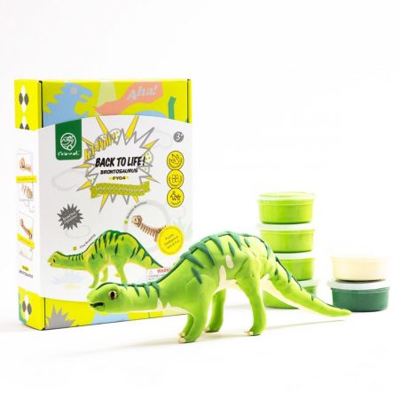 DIY 3D Fa Puzzle és gyurma szett Brontosaurus dinos játék